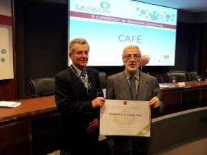 Trabensol Senior Centre’s award during the Fourth Edition of Awards to the Best Geothermal Installation in Madrid